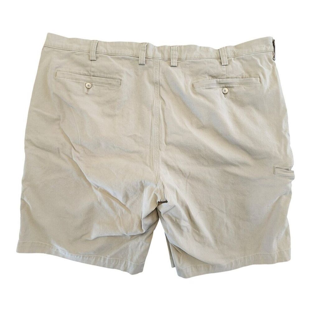 Duluth Flex Ballroom Khaki Shorts Mens 48 Relaxed‎ Fit Beige Stretch Workwear - Picture 2 of 11